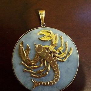 Unique Jade Scorpion Pendant